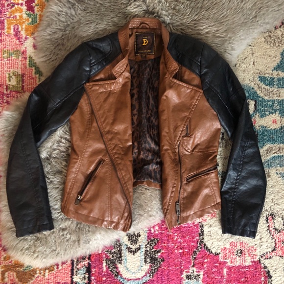 Dollhouse Jackets & Blazers - Faux Leather Moto Jacket | M | Dollhouse